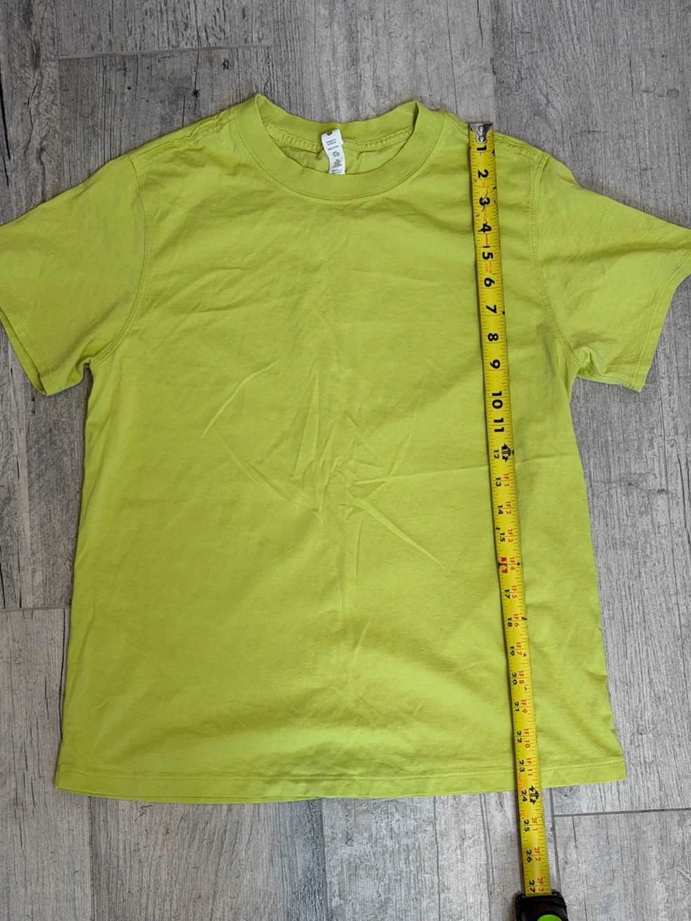 lululemon athletica All Yours Chartreuse Pima Cotton Short Sleeve Crew Tee